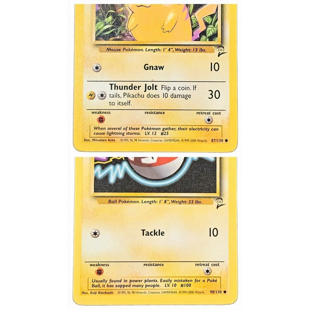 Pokémon Cards Lot TCG Base Set 2 Wizards 2000 28 of 130 No Duplicates